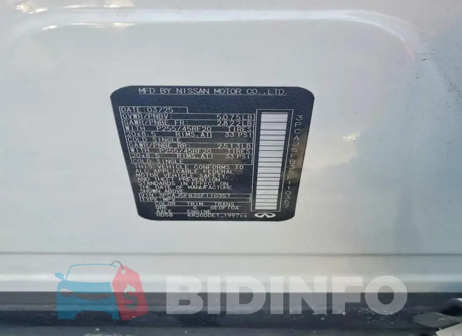3PCAJ5FB3SF110357 Photo# 13
