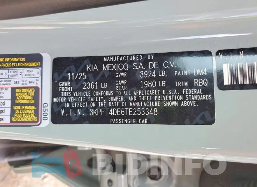 3KPFT4DE6TE253348 Photo# 12
