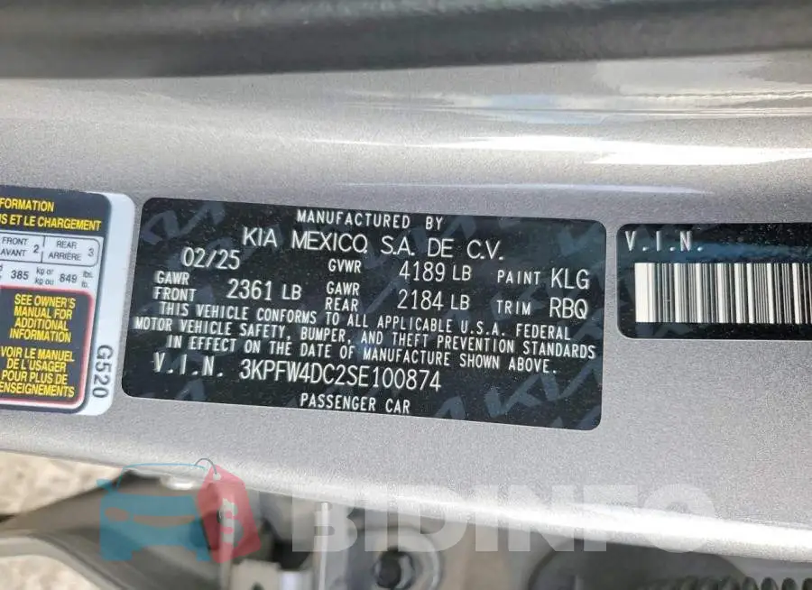 3KPFW4DC2SE100874 Photo# 10