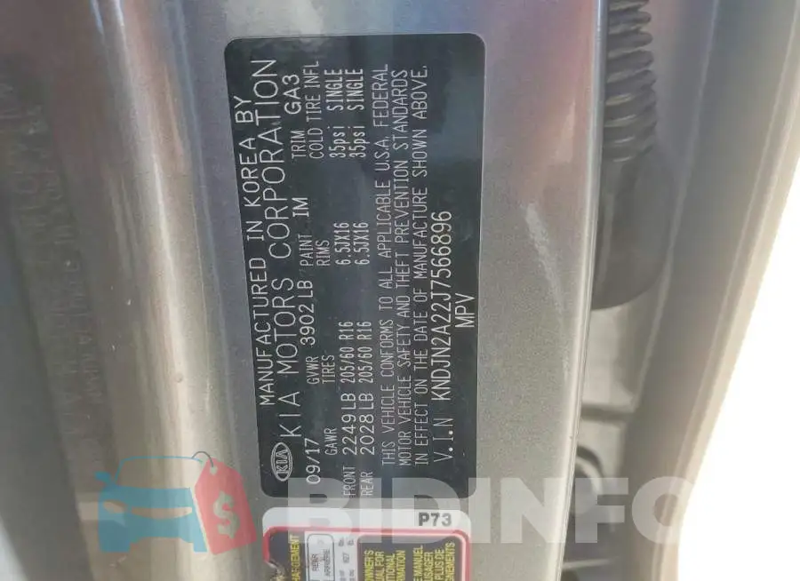 KNDJN2A22J7566896 Photo# 14