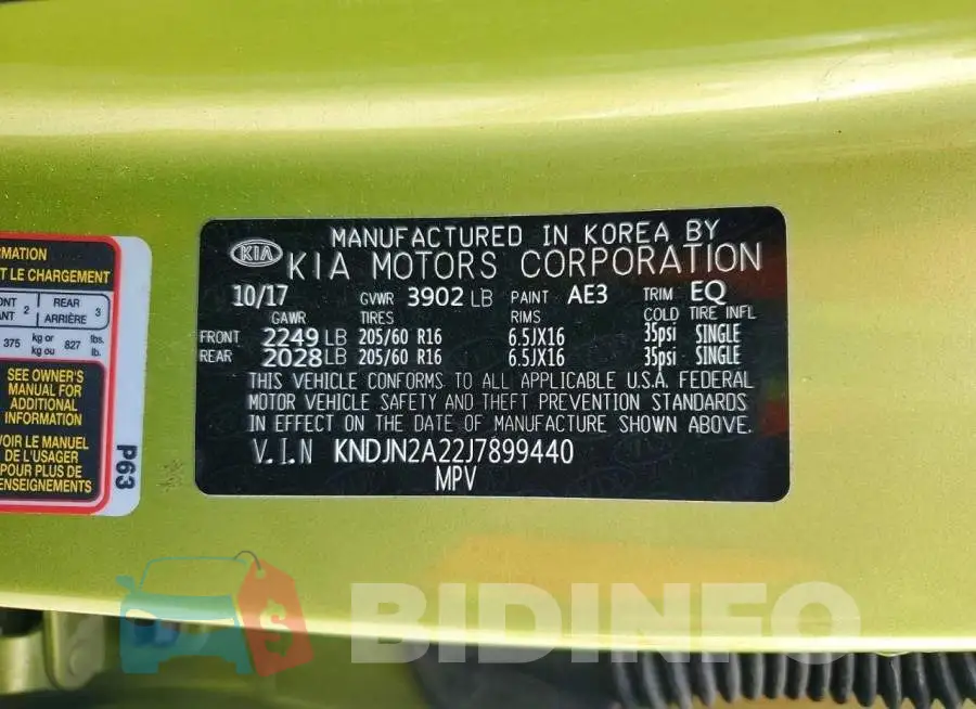 KNDJN2A22J7899440 Photo# 13