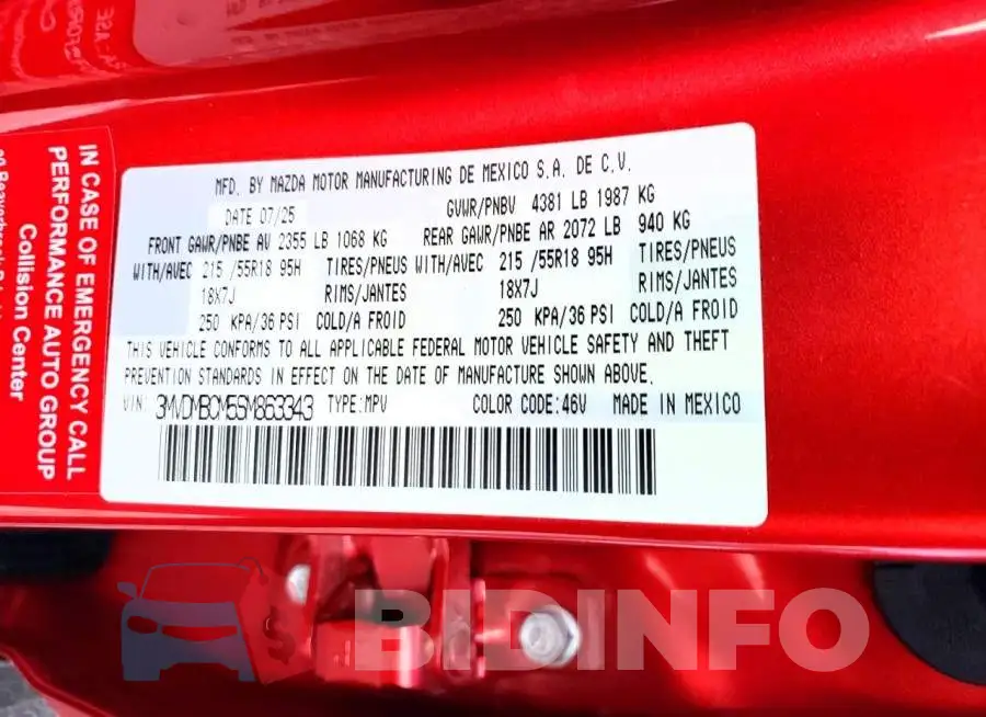 3MVDMBCM5SM863343 Photo# 14