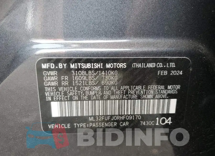ML32FUFJ0RHF09170 Photo# 12