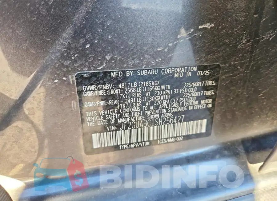 JF2GUABC1SH256427 Photo# 12