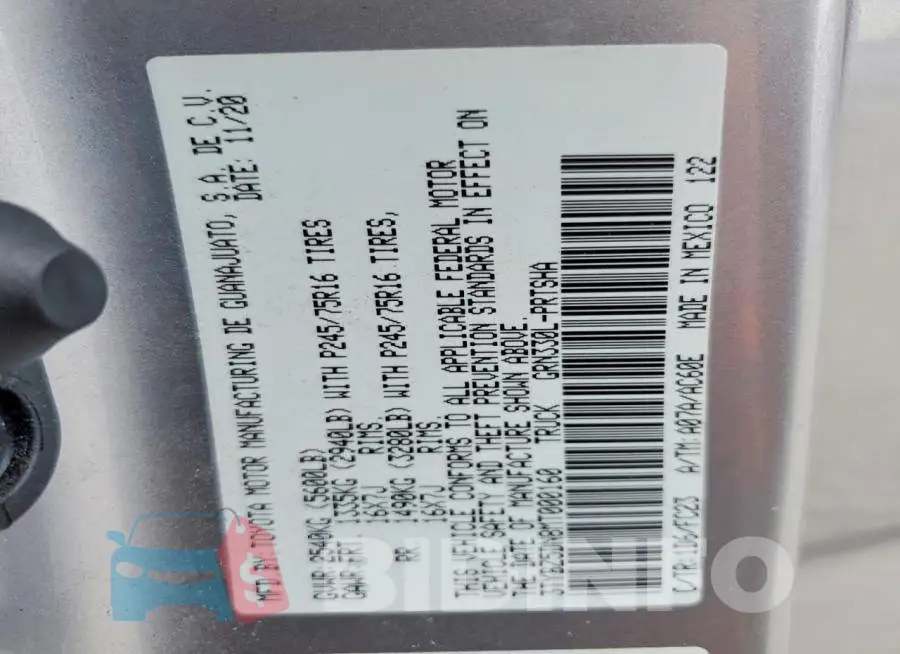 3TYBZ5DN8MT000160 Photo# 12