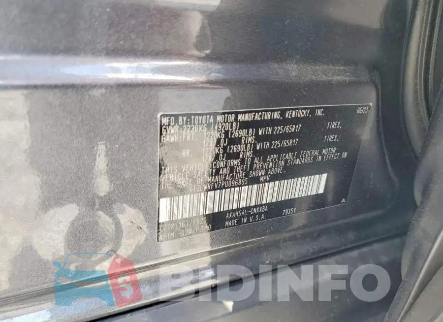 4T3LWRFV7PU096895 Photo# 13