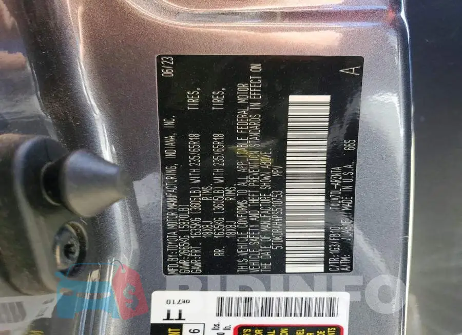 5TDKDRAH4PS510753 Photo# 13