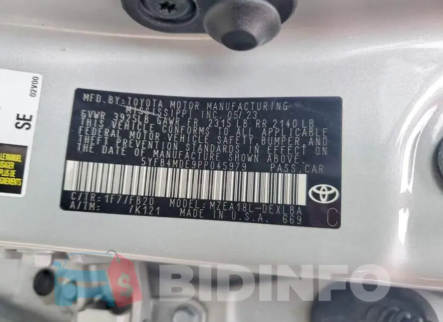 5YFB4MDE9PP045979 Photo# 12