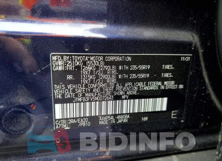 JTMFB3FV5MD072643 Photo# 13