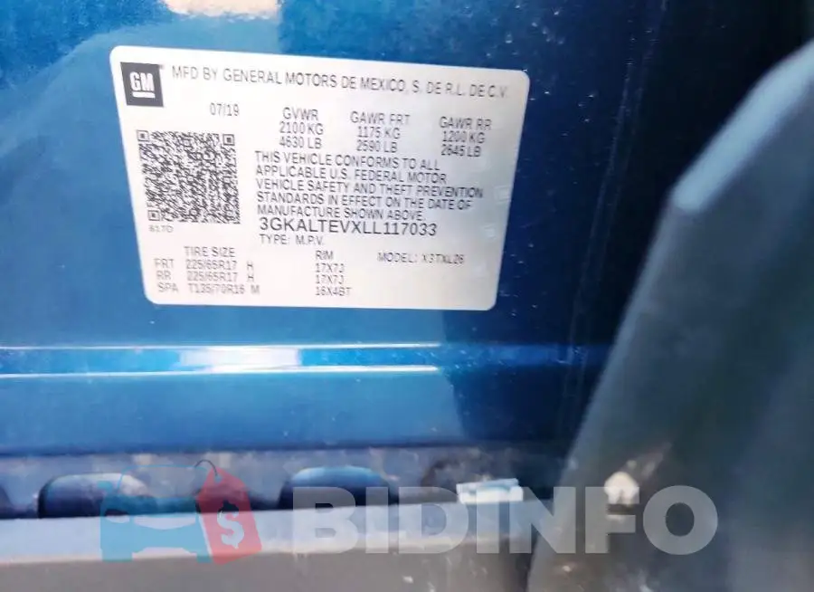 3GKALTEVXLL117033 Photo# 12