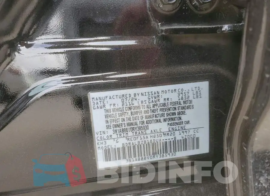 3N1AB8BV0RY385930 Photo# 12