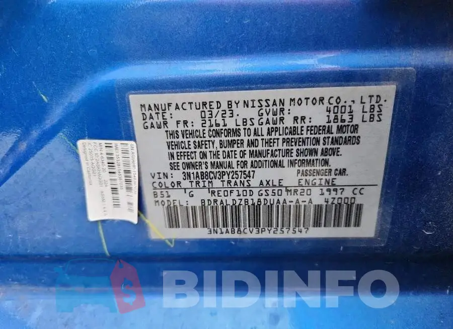 3N1AB8CV3PY257547 Photo# 12