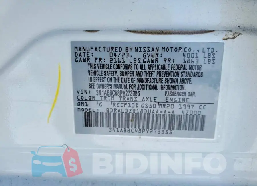 3N1AB8CV8PY273355 Photo# 12