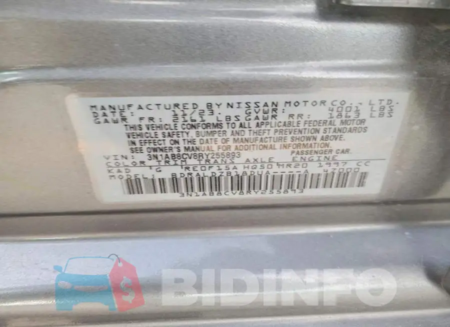 3N1AB8CV8RY255893 Photo# 12