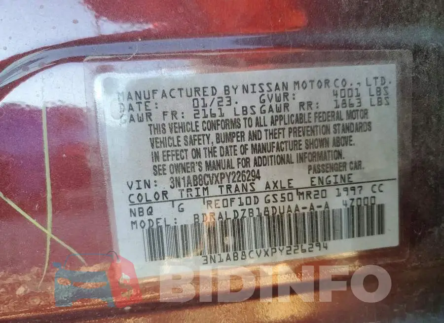 3N1AB8CVXPY226294 Photo# 12