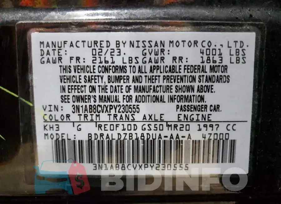 3N1AB8CVXPY230555 Photo# 13
