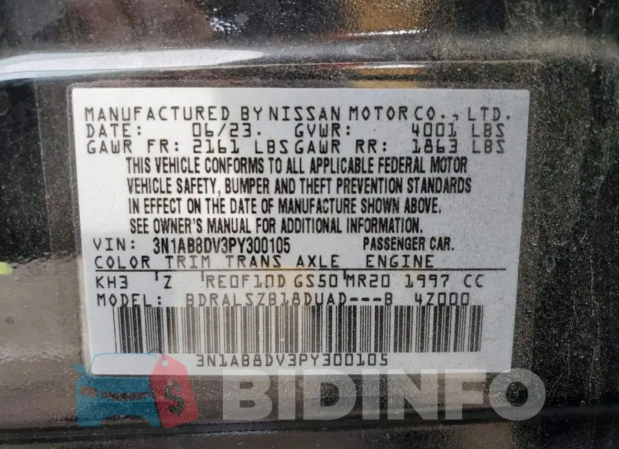 3N1AB8DV3PY300105 Photo# 12