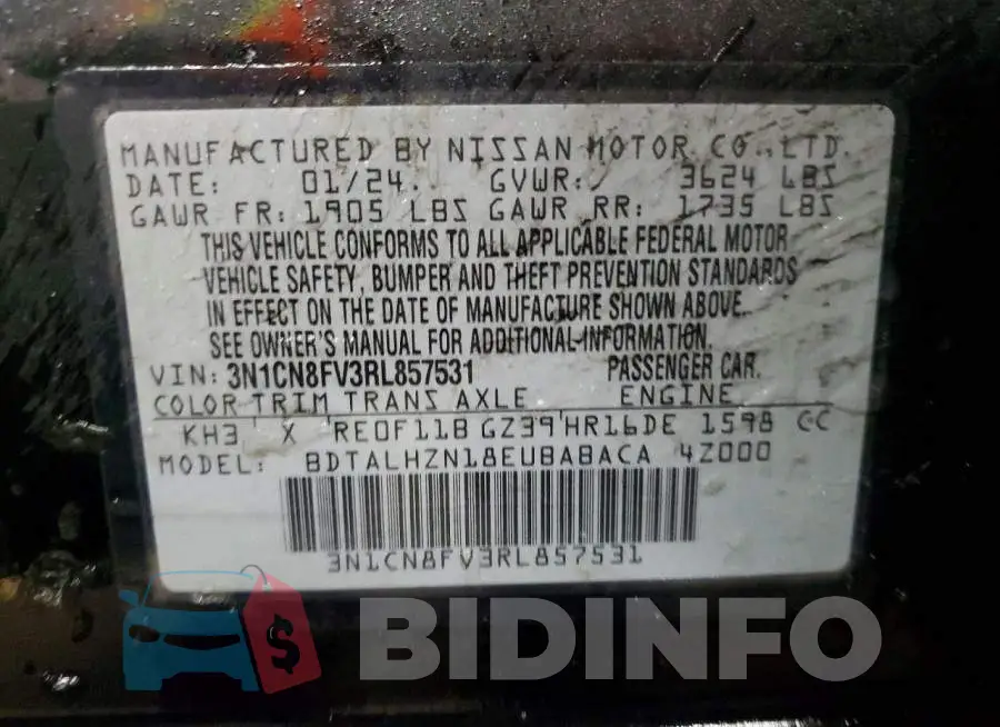 3N1CN8FV3RL857531 Photo# 12