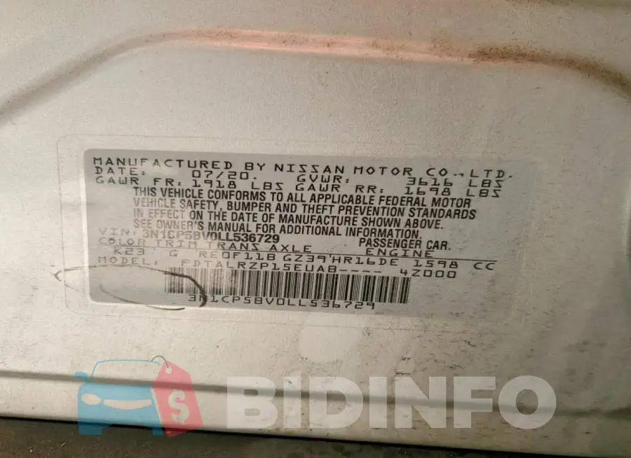 3N1CP5BV0LL536729 Photo# 14