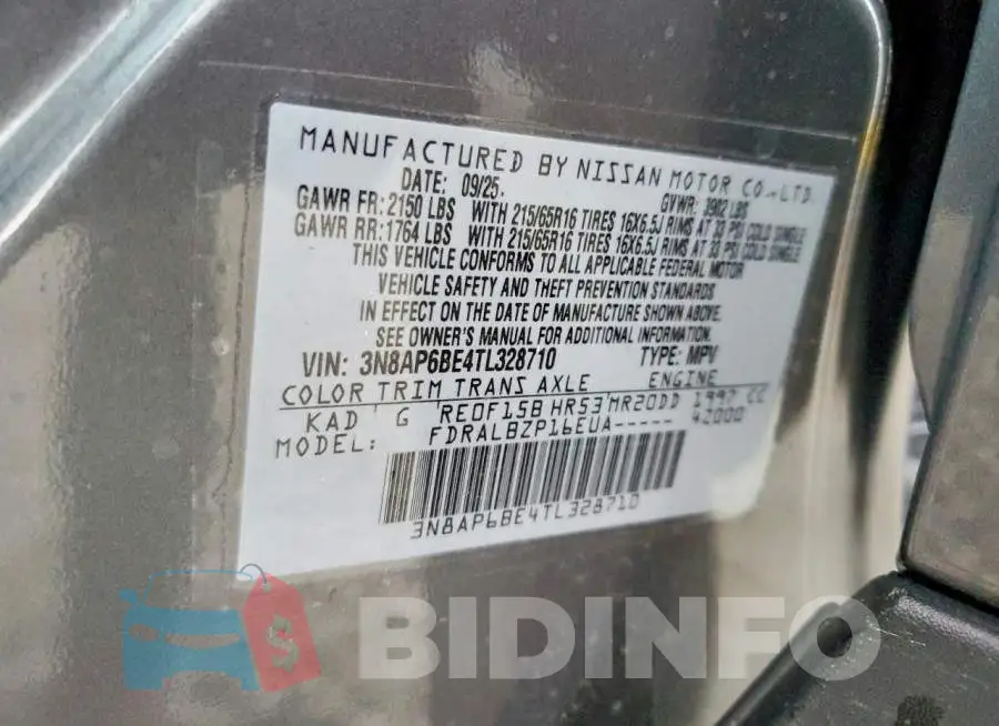 3N8AP6BE4TL328710 Photo# 13