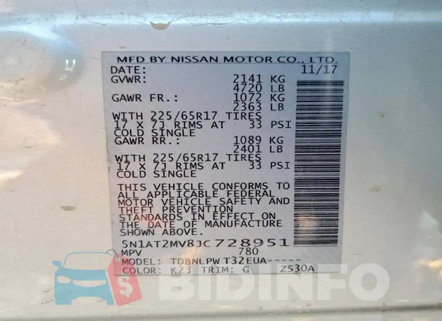 5N1AT2MV8JC728951 Photo# 13