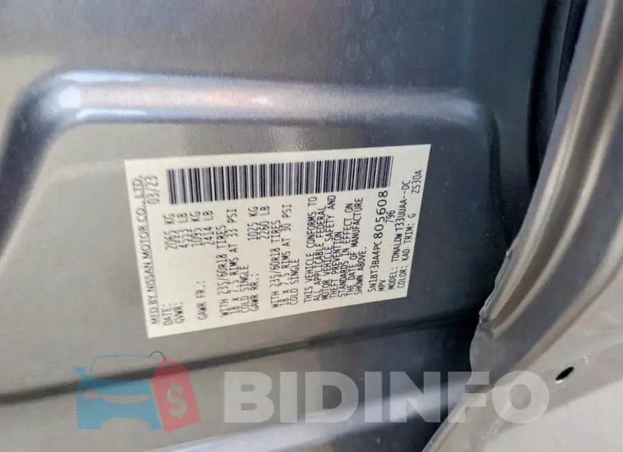 5N1BT3BA4PC805608 Photo# 12