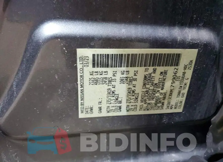 5N1BT3CBXPC799062 Photo# 13