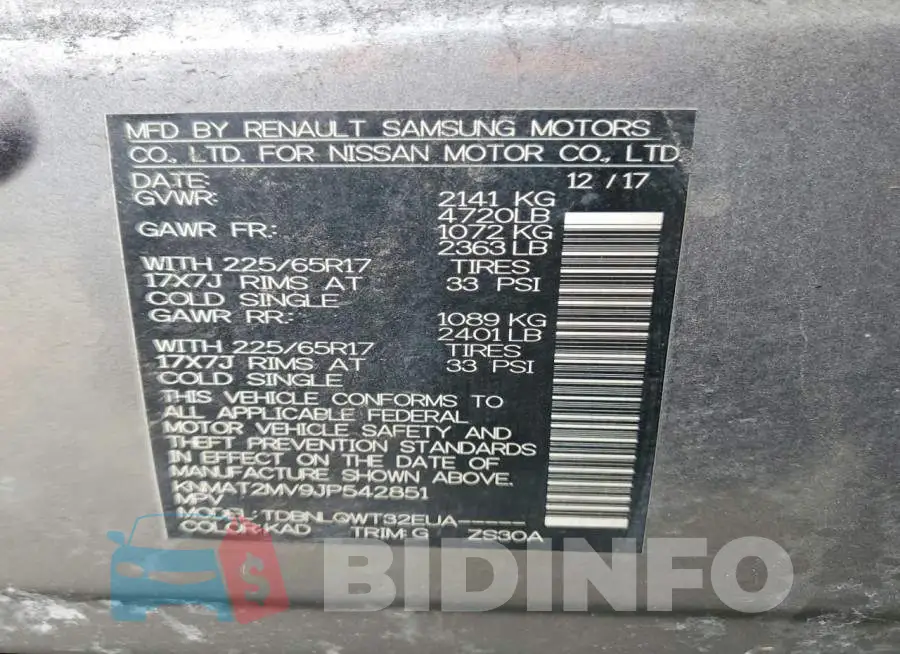 KNMAT2MV9JP542851 Photo# 13