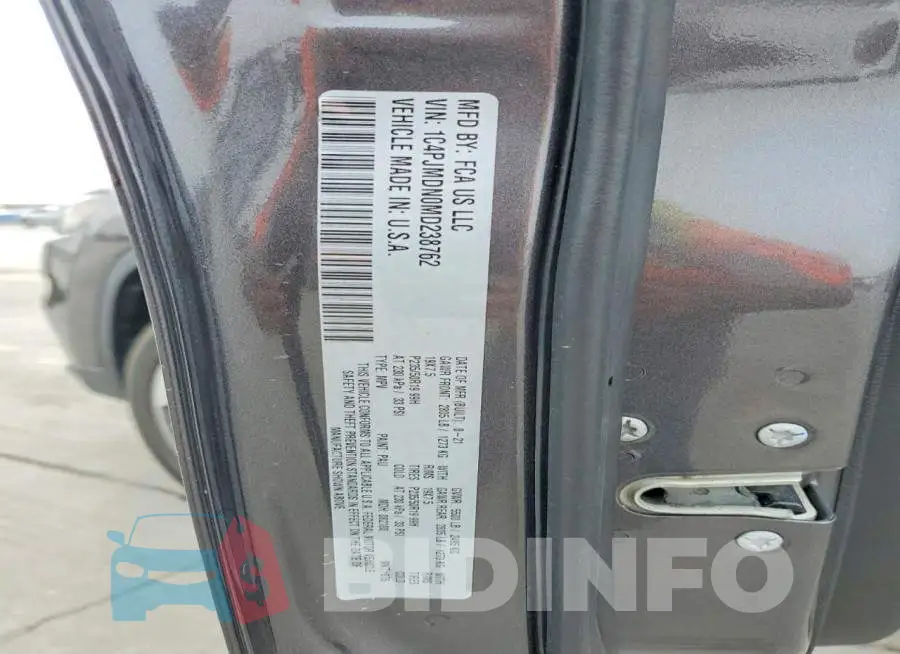 1C4PJMDN0MD238762 Photo# 14