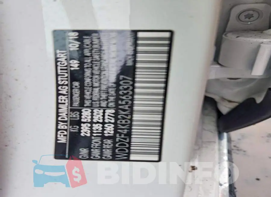 WDDZF4KB2KA563307 Photo# 12