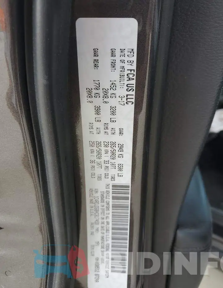 1C4RDJDG8HC817459 Photo# 13