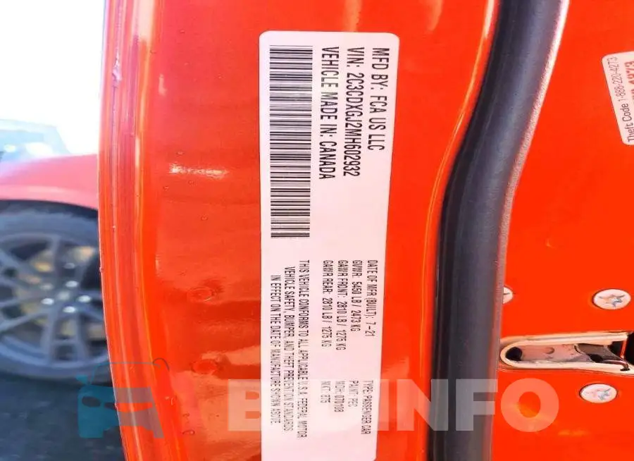 2C3CDXGJ2MH602932 Photo# 12