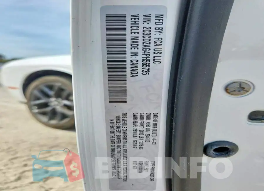 2C3CDZAG4PH565735 Photo# 12