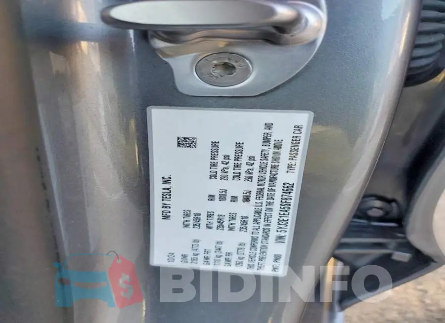 5YJ3E1EA5SF874662 Photo# 13