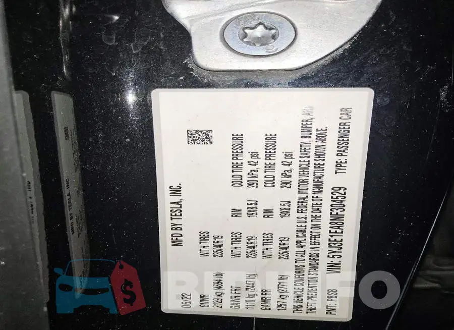 5YJ3E1EA8NF304529 Photo# 13