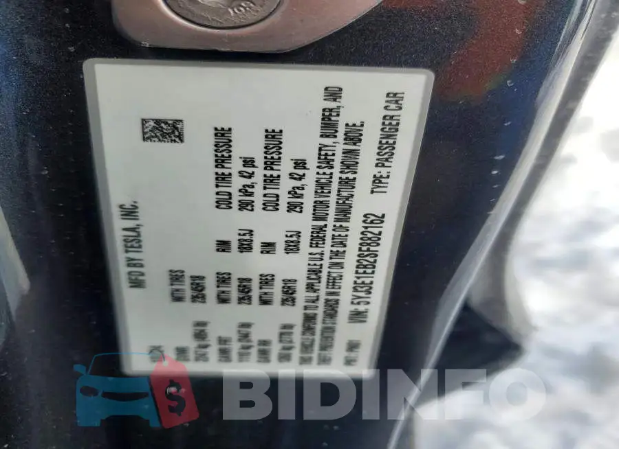 5YJ3E1EB2SF882162 Photo# 12