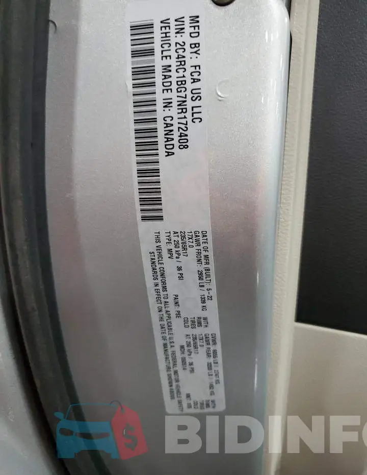 2C4RC1BG7NR172408 Photo# 13