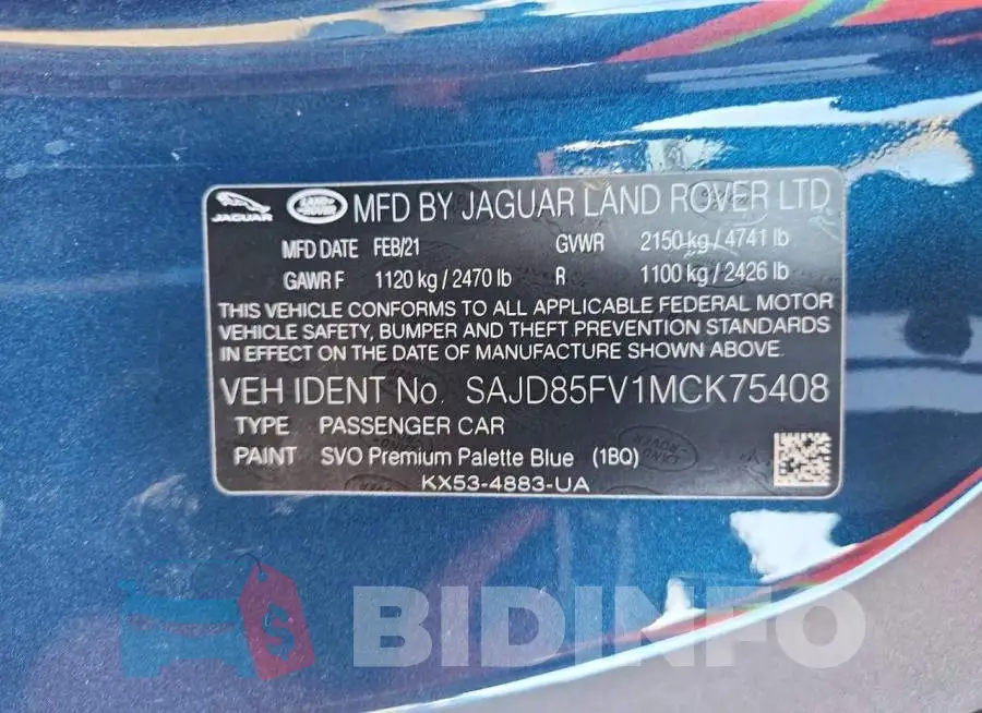 SAJD85FV1MCK75408 Photo# 13
