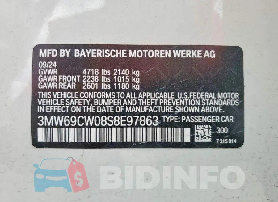 3MW69CW08S8E97863 Photo# 12