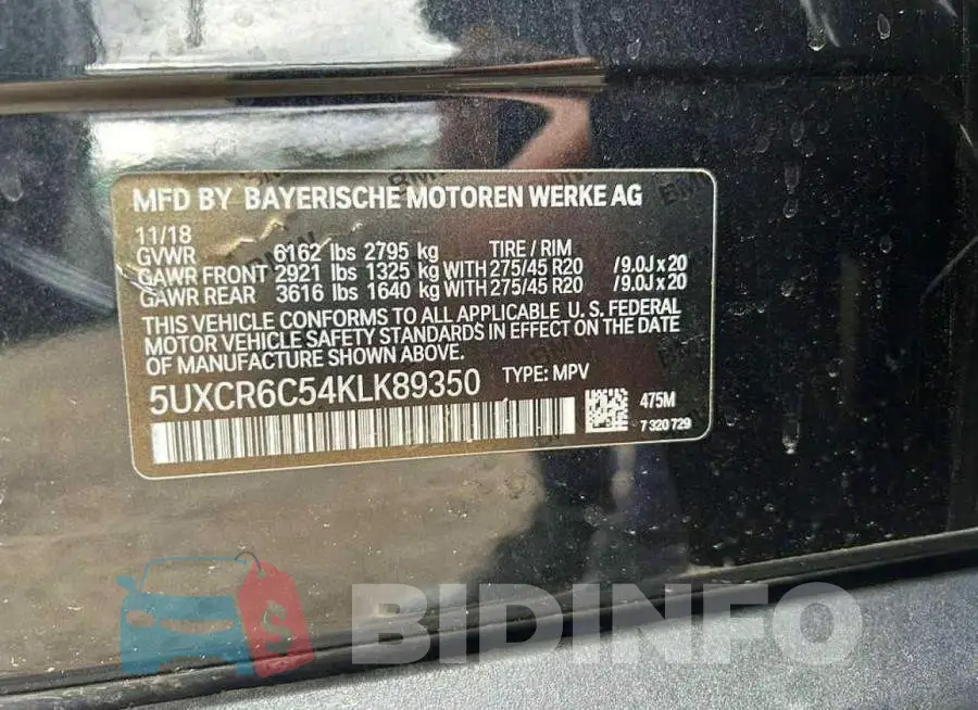 5UXCR6C54KLK89350 Photo# 10