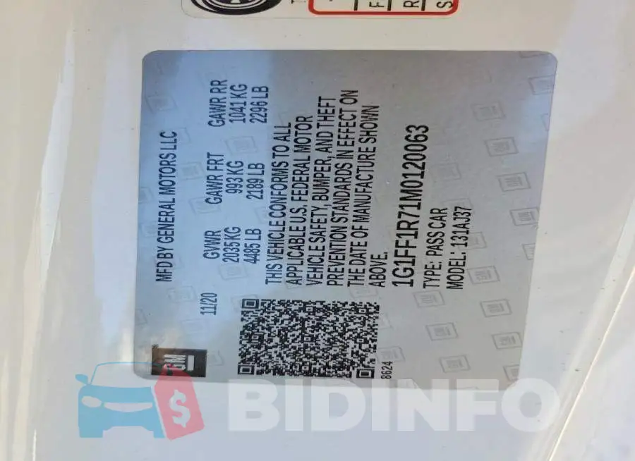 1G1FF1R71M0120063 Photo# 13
