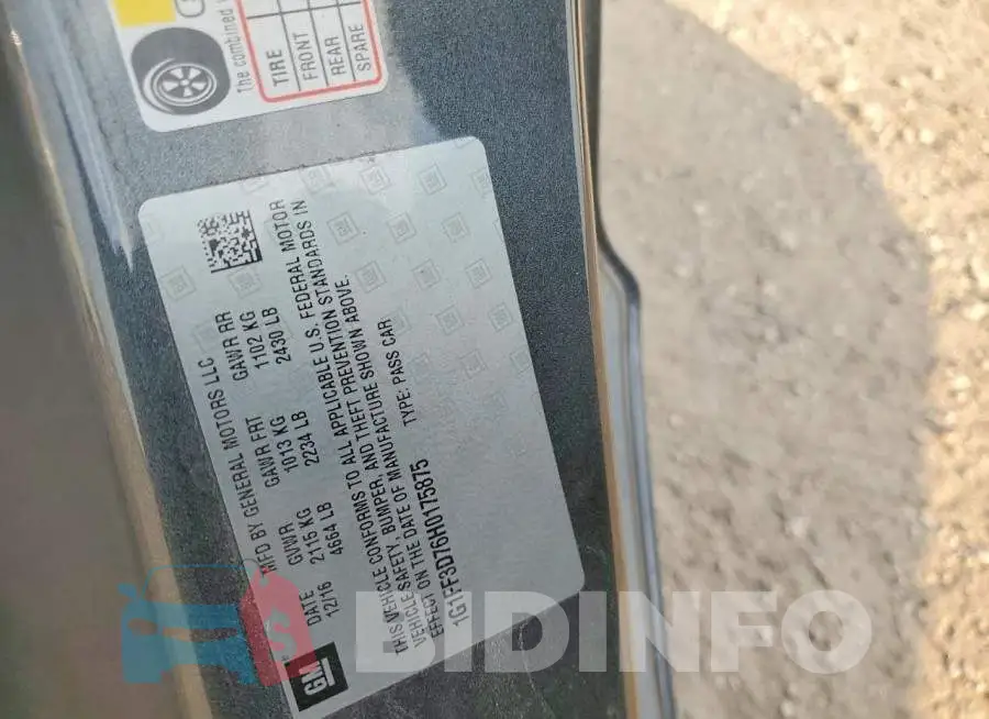 1G1FF3D76H0175875 Photo# 12