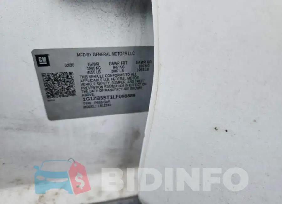 1G1ZB5ST1LF098889 Photo# 12