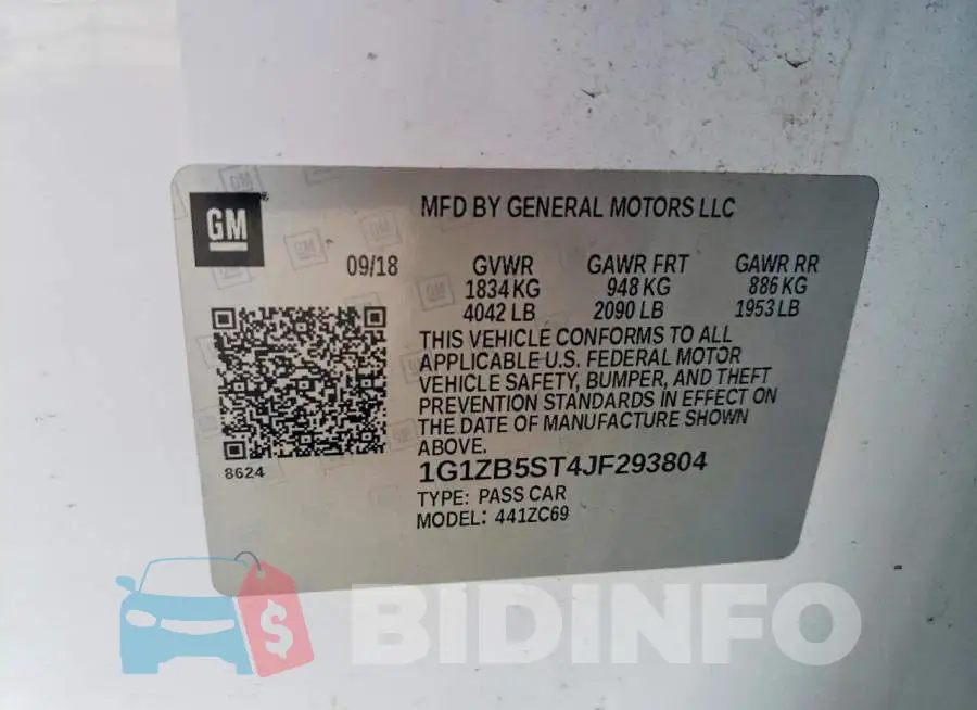 1G1ZB5ST4JF293804 Photo# 12