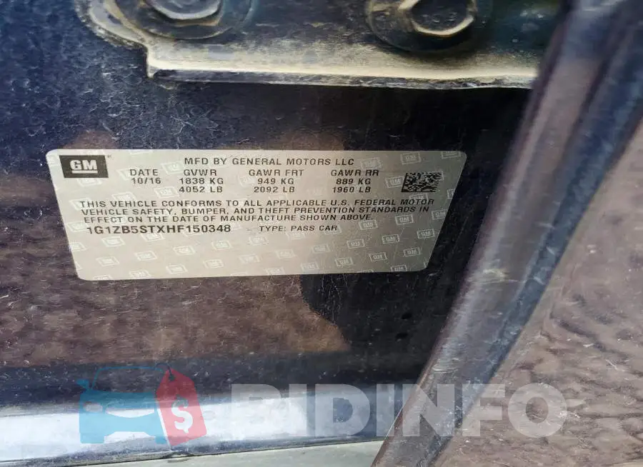 1G1ZB5STXHF150348 Photo# 12