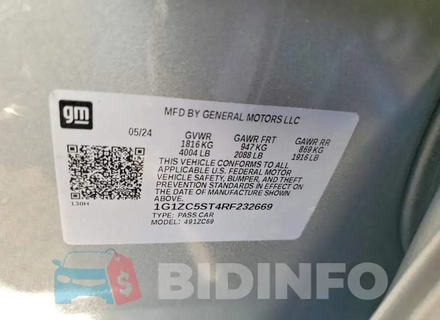1G1ZC5ST4RF232669 Photo# 12