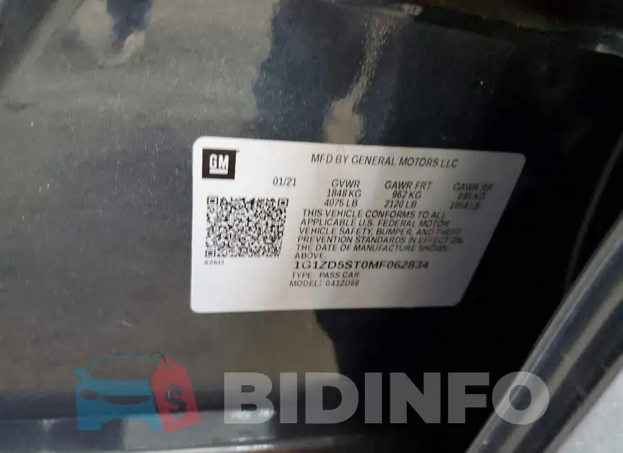 1G1ZD5ST0MF062834 Photo# 12
