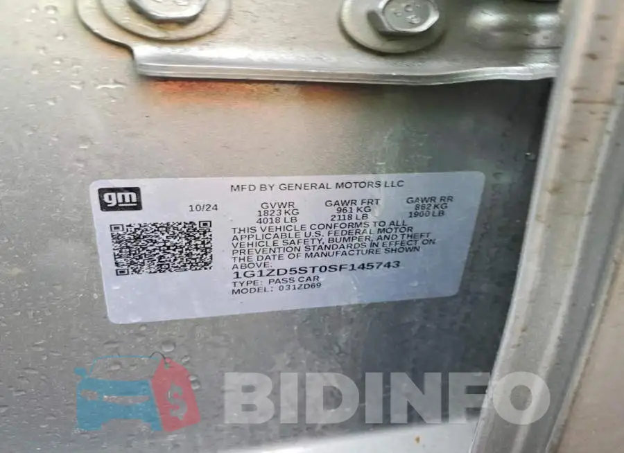 1G1ZD5ST0SF145743 Photo# 12