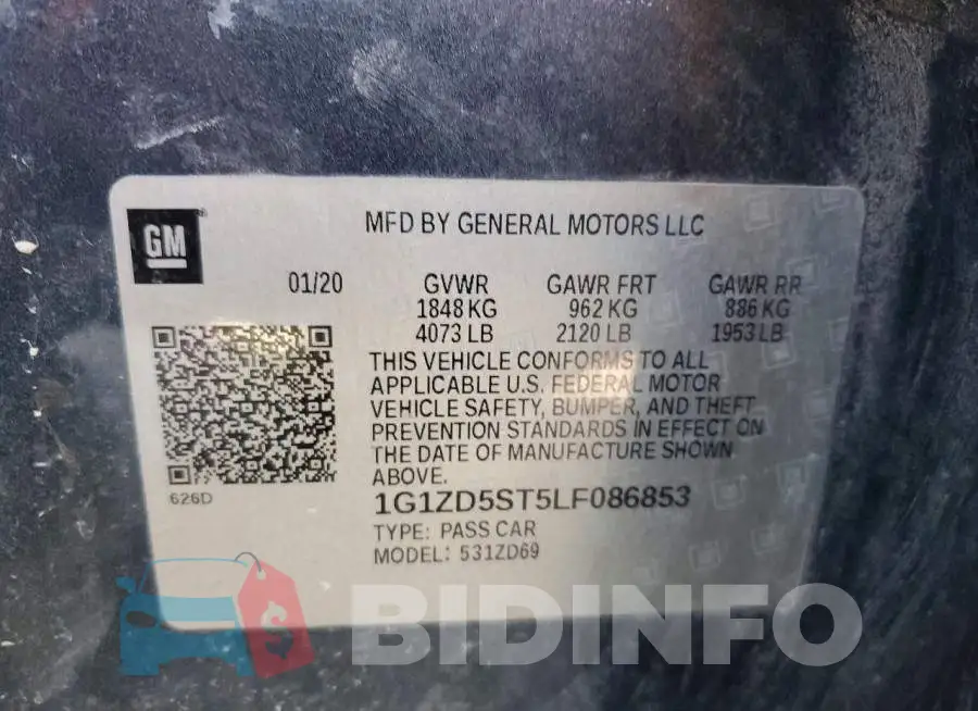 1G1ZD5ST5LF086853 Photo# 12