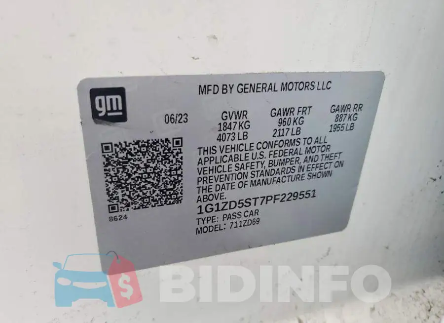 1G1ZD5ST7PF229551 Photo# 13